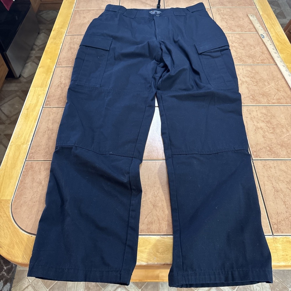 5.11 Tatical Pants Mens Sz Large 36 x‎ 32 Regular Blue TDU Cargo Utility Ripstop